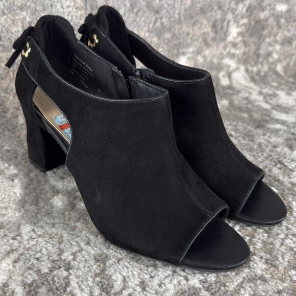 Charter Club Shoes - Charter Club Womens Size 9M Hirah Faux Suede Peep Toe Dress Heels Black